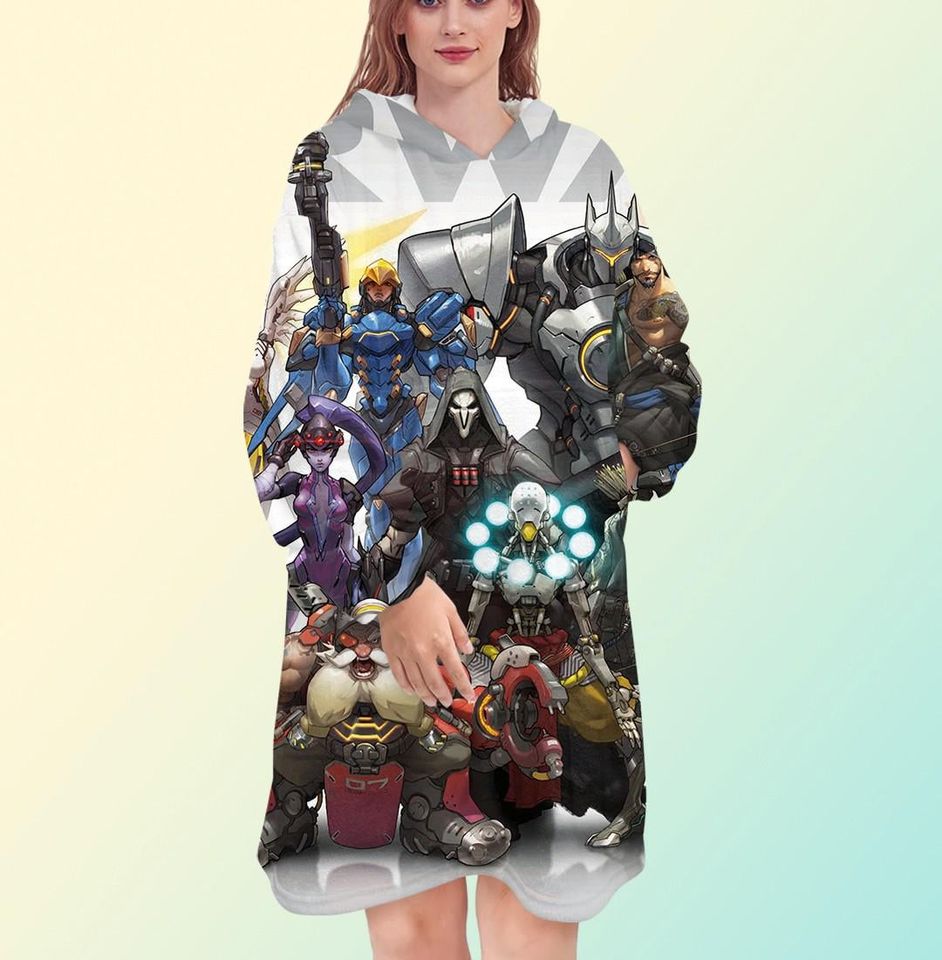 Overwatch Characters Blanket Hoodie