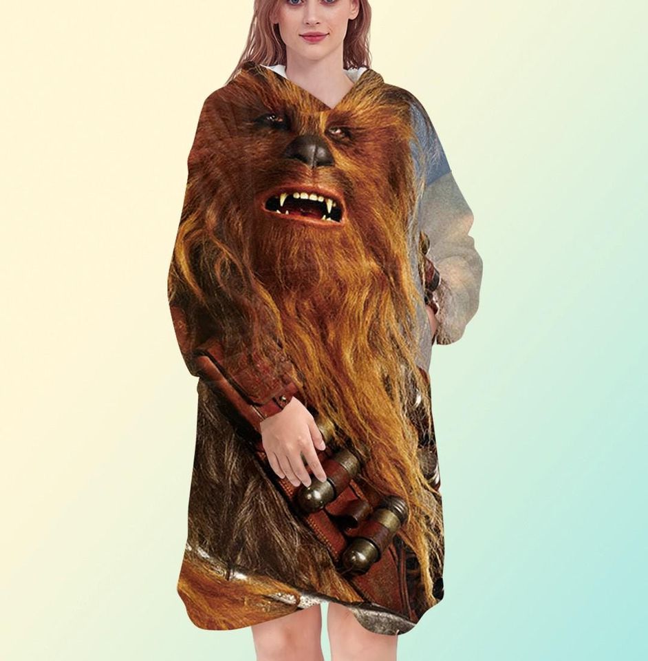 Star Wars Chewbacca Han Solo Blanket Hoodie