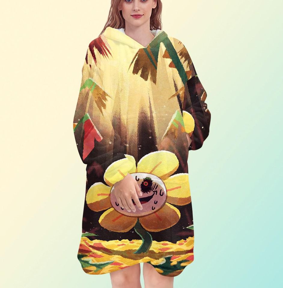 Undertale Flowey Blanket Hoodie