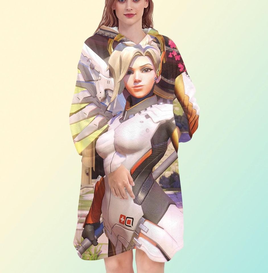 Overwatch 2 Mercy Blanket Hoodie