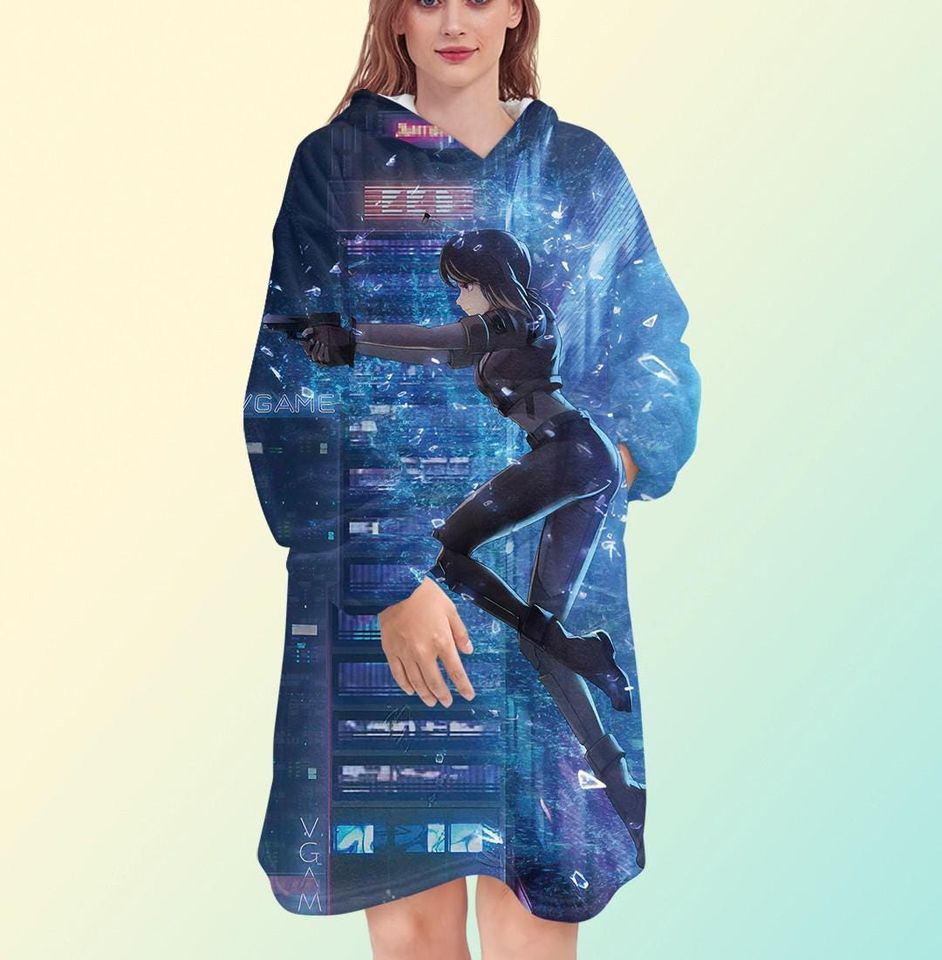 Ghost in the Shell Anime Blanket Hoodie