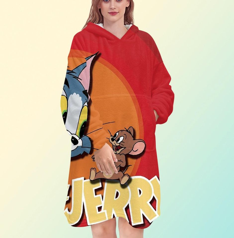 Tom and Jerry Blanket Hoodie