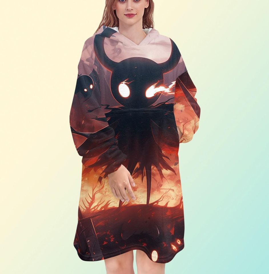Hollow Knight Silksong Blanket Hoodie