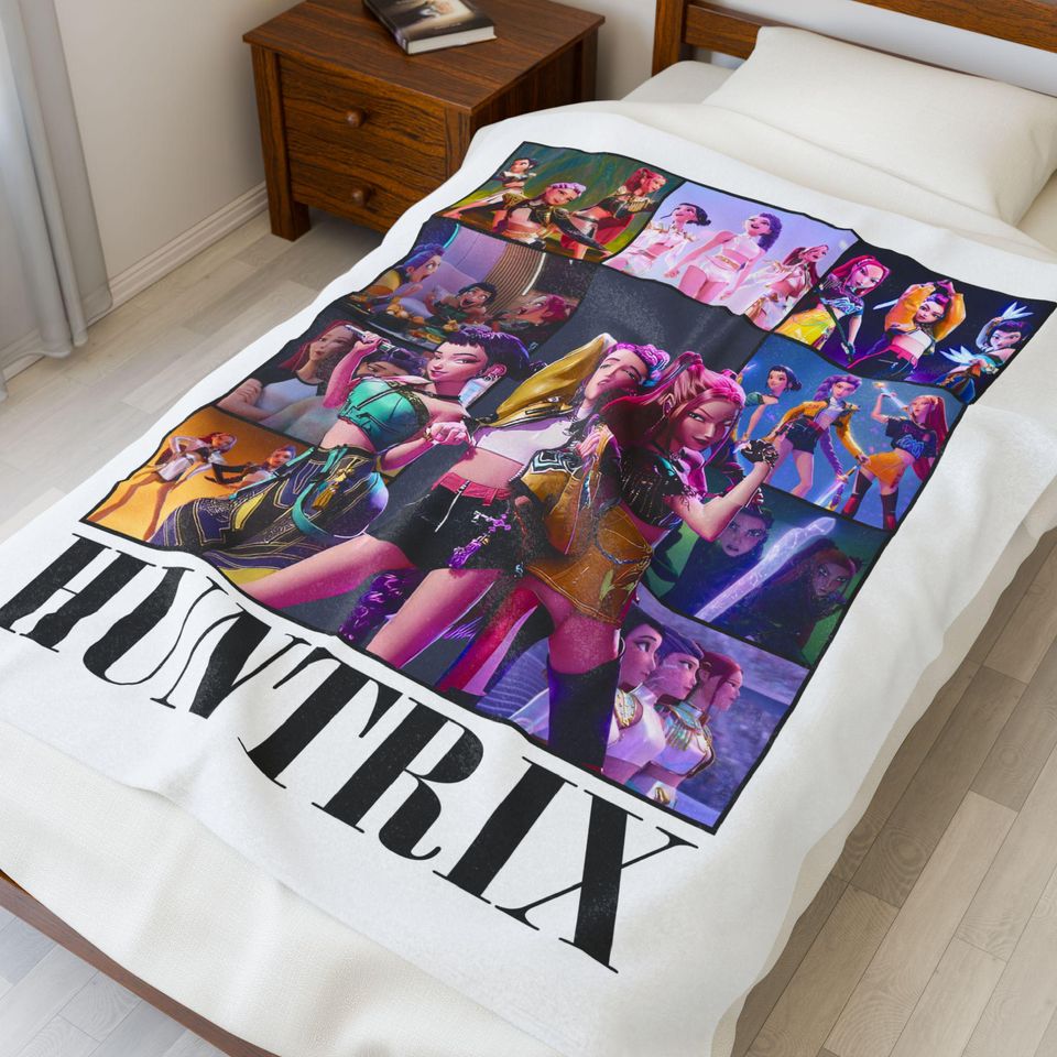 Kpop Demond Hunters Blanket: Velveteen Plush Fleece Throw