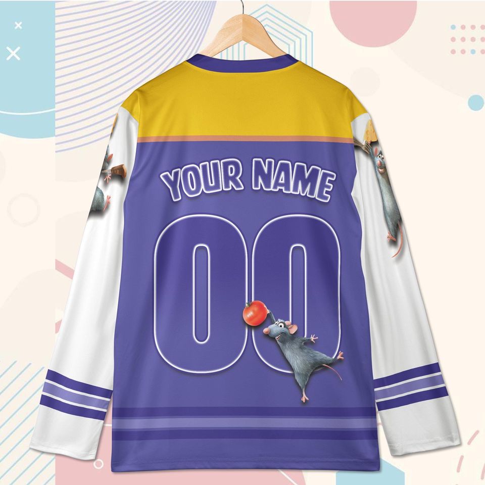 Custom Chef Mouse Baseball Jersey  Personalized Cartoon Jersey