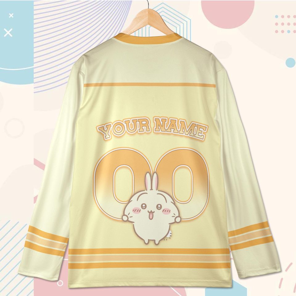 Custom Usagi Chiikawa Baseball Jersey  Kawaii Anime Shirt