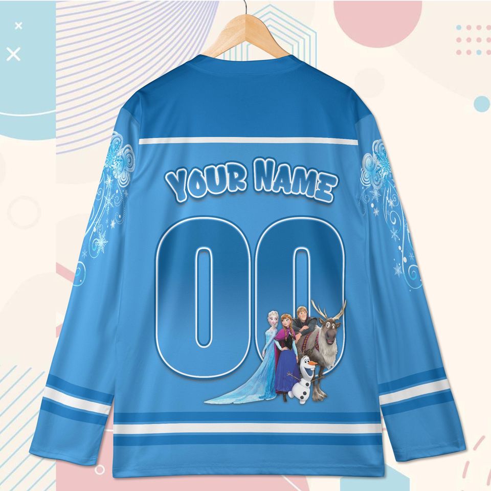 Custom Ice Princess Baseball Jersey  Winter Cartoon Team Shirt