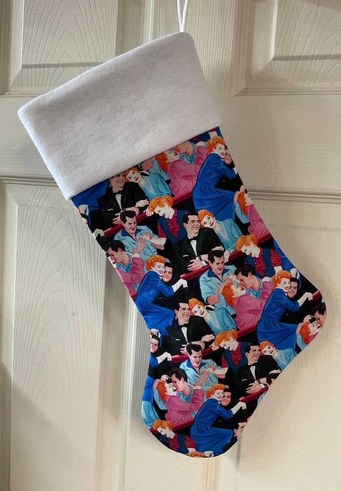 I love Lucy Christmas Stocking