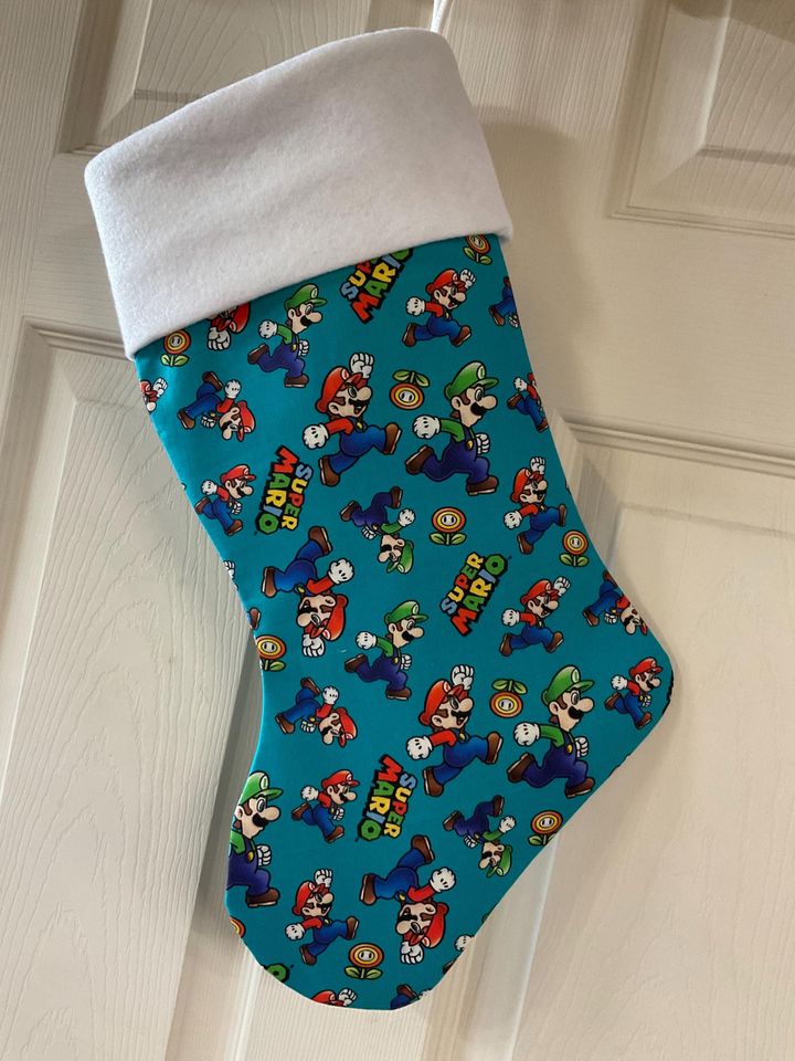 Super Mario and Luigi Christmas Stocking