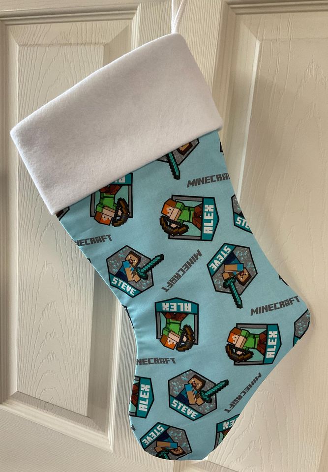 Minecraft  Christmas Stocking