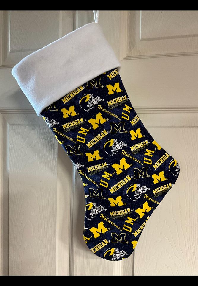 Michigan Wolverines Christmas Stocking