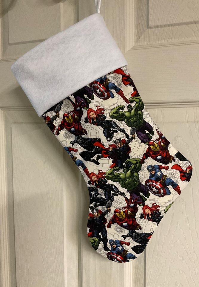 Super Heroes Christmas Stocking