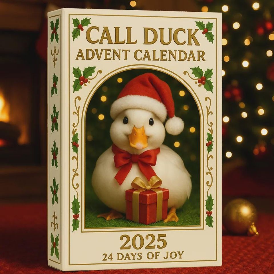 Call Duck Advent Calendar 2025, 24 Days of Cute Duckling Figurines, Christmas Countdown Gift for Duck Lovers and Kids