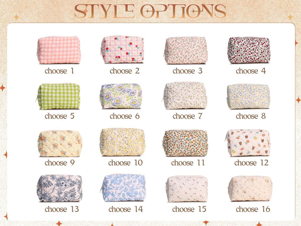 Personalized Embroidered Makeup Bag, Custom Floral Cosmetic Pouch, Travel Makeup Bag, Bridesmaid Gift