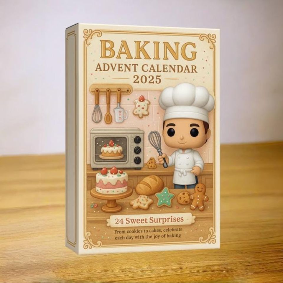 Christmas Baking Advent Calendar, Gift For Baking Lovers, Home Chef Gifts, Chef Gifts, Acrylic Blind Box Countdown Calendar