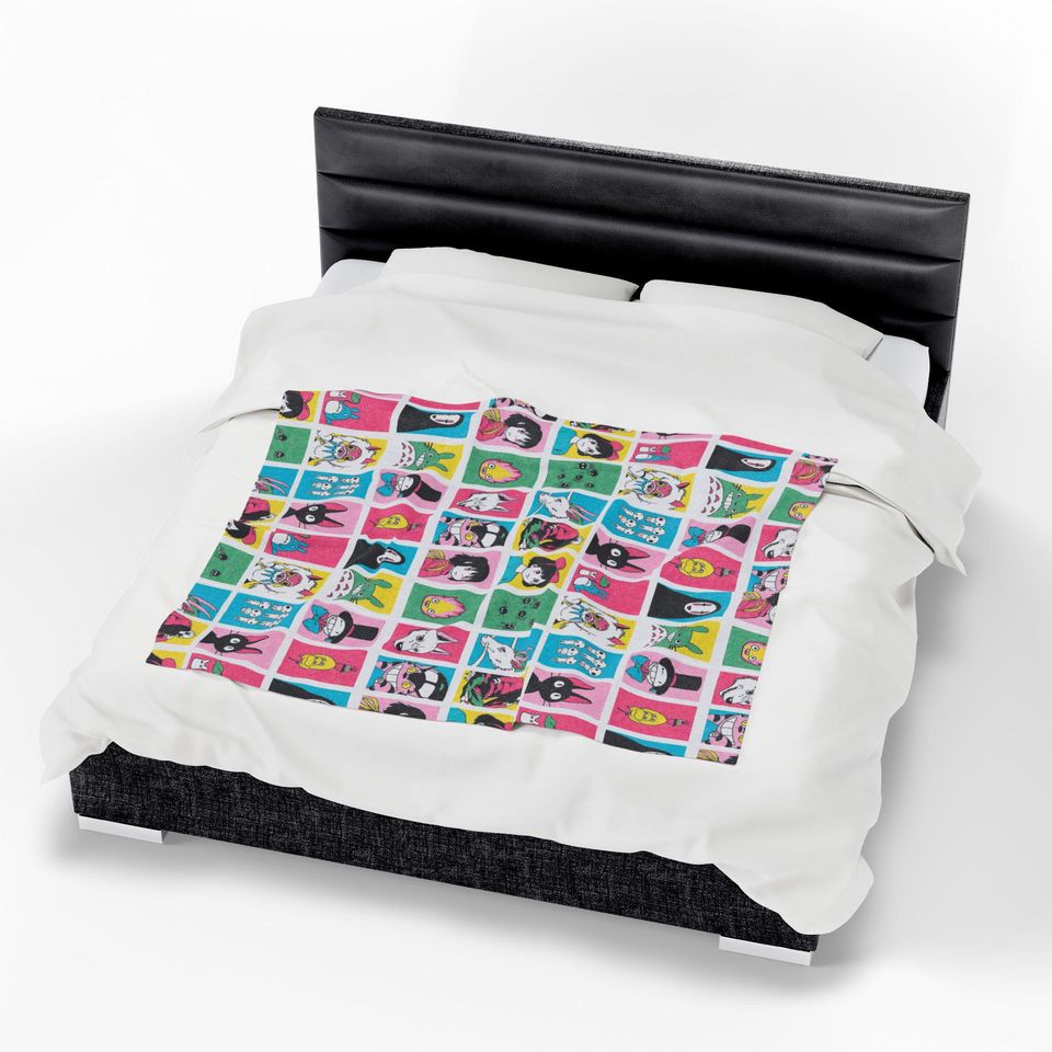 Studio Ghibli Blanket | Spirited Away, Totoro, Kiki Pattern