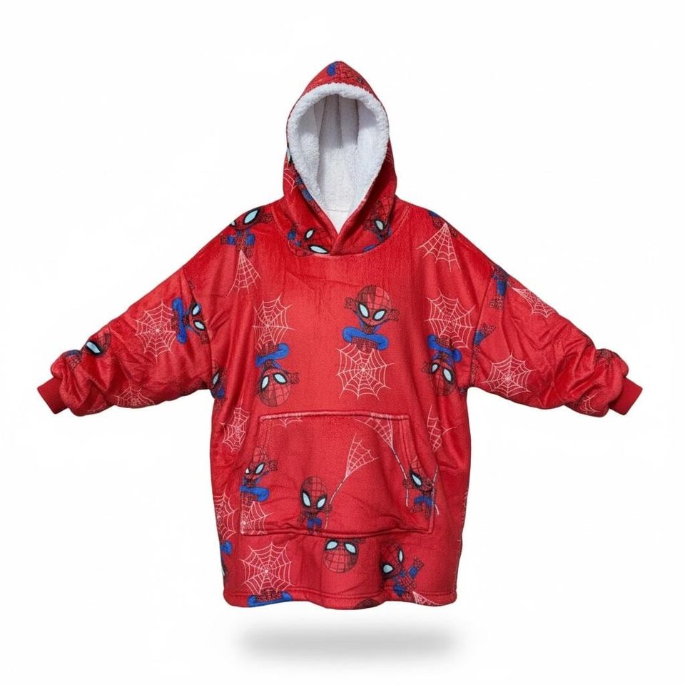 Custom Oversized Spiderman Wearable Blanket Hoodie