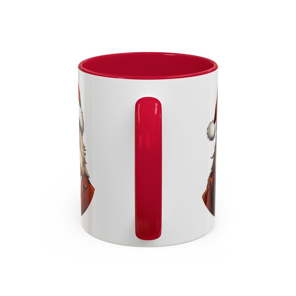 Eagle Santa Coffee Mug, Festive Holiday Ceramic Drinkware