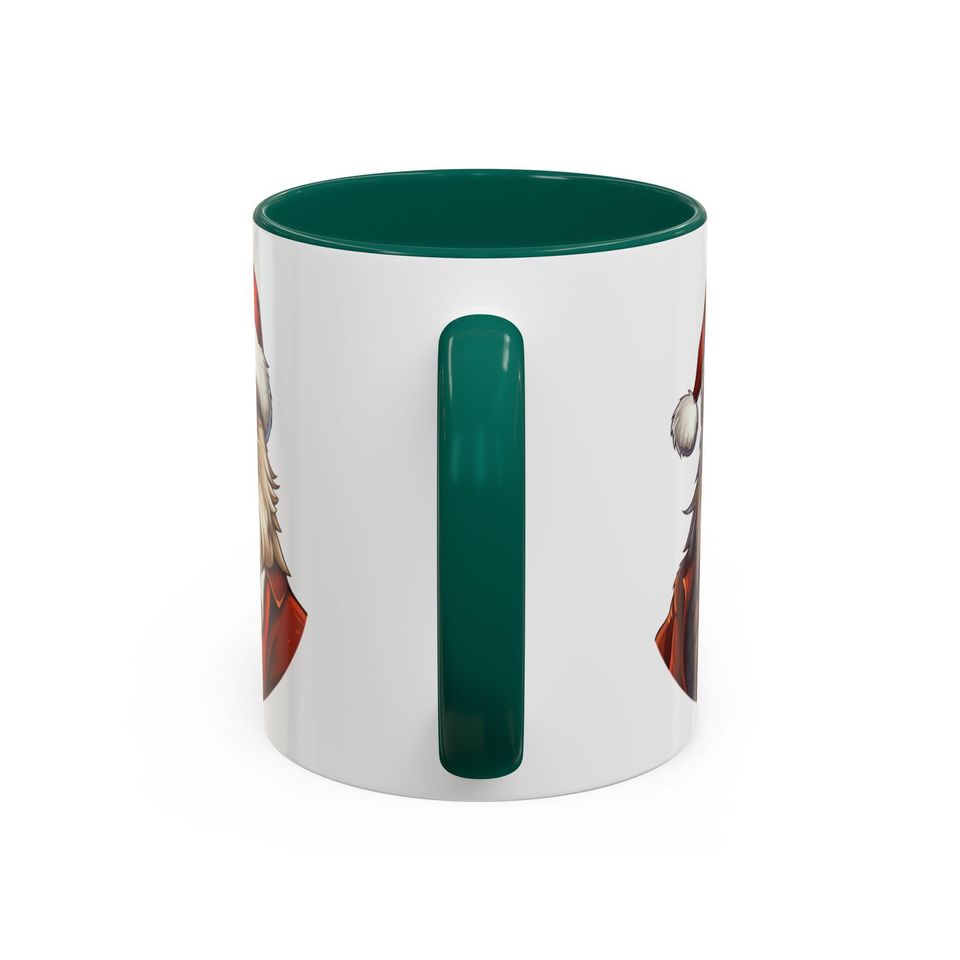 Eagle Santa Coffee Mug, Festive Holiday Ceramic Drinkware