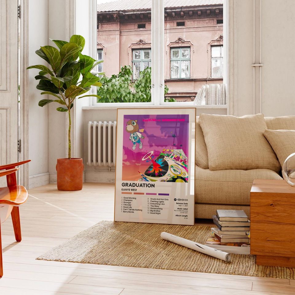 Graduation - Kanye West - Premium Semi-Gloss Paper Poster - Unframed