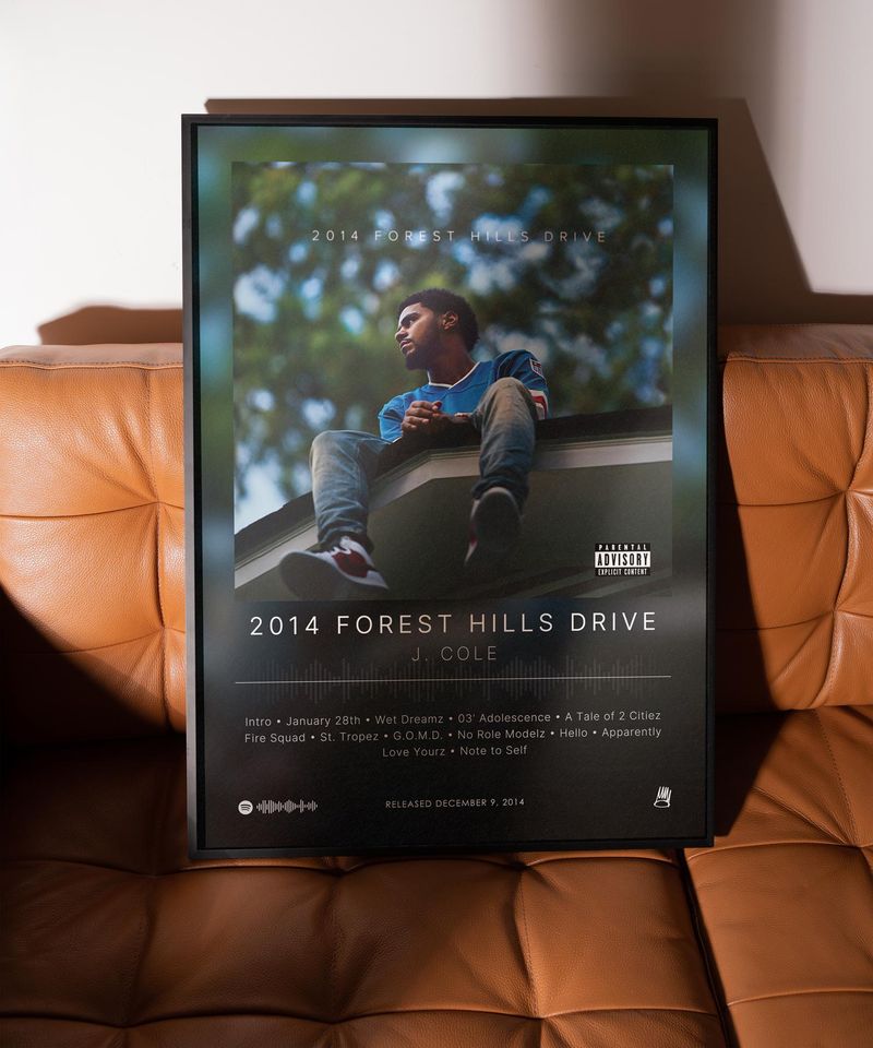 2014 Forest Hills Drive - J. Cole - Premium Semi-Gloss Poster - Unframed