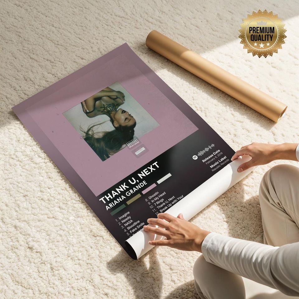 Thank U, Next - Ariana - Premium Semi-Gloss Poster - Unframed