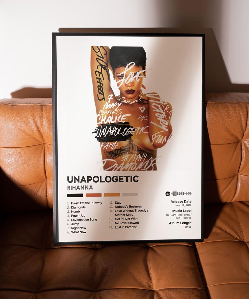 Unapologetic - Rihanna - Premium Semi-Gloss Poster - Unframed