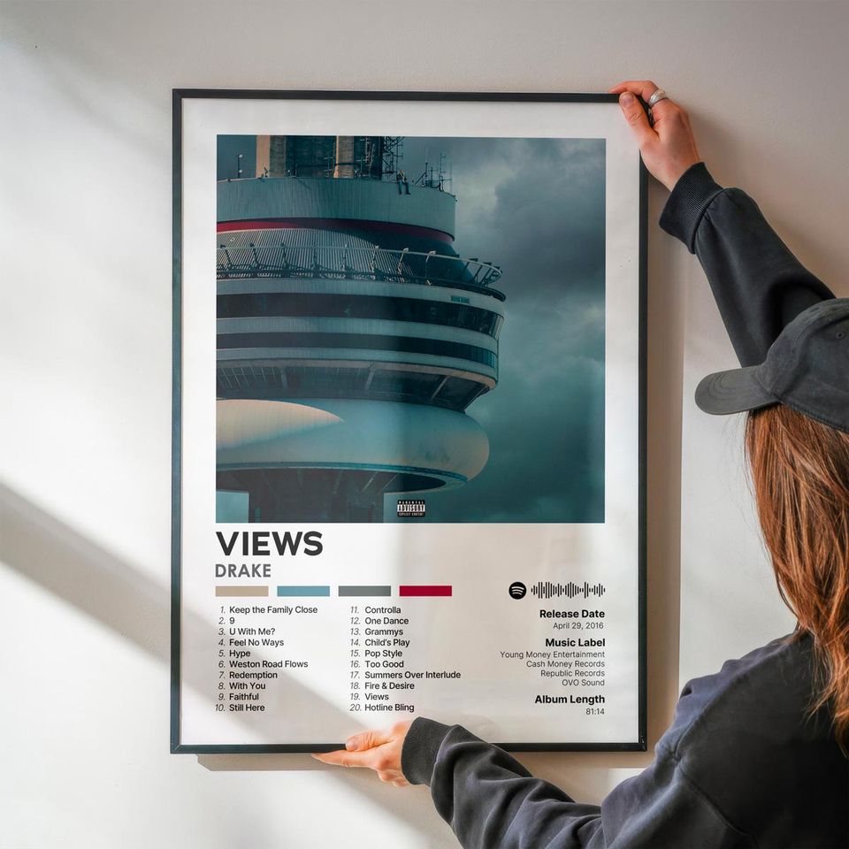 Views - Drake - Premium Semi-Gloss Poster - Unframed