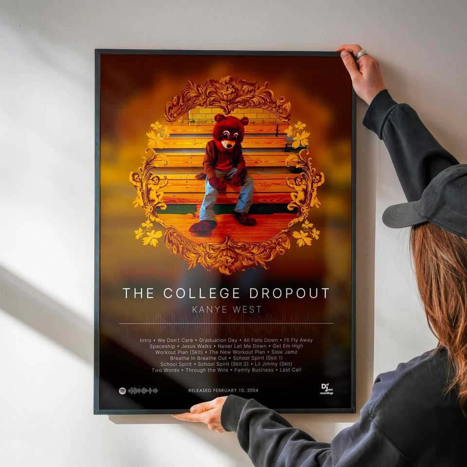 The College Dropout - Kanye West - Premium Semi-Gloss Paper Poster - Unframed