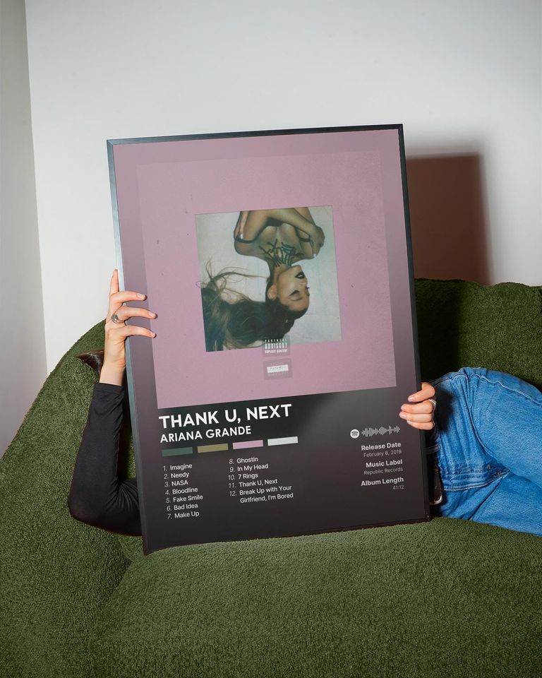 Thank U, Next - Ariana - Premium Semi-Gloss Poster - Unframed