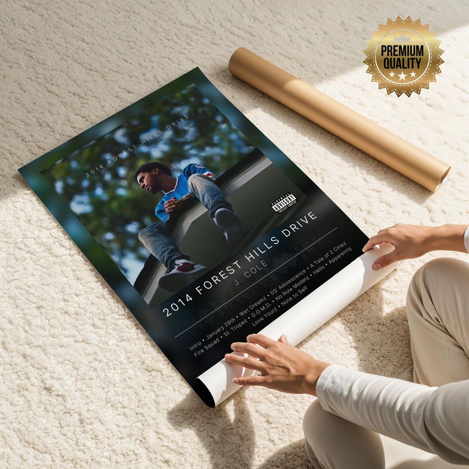 2014 Forest Hills Drive - J. Cole - Premium Semi-Gloss Poster - Unframed