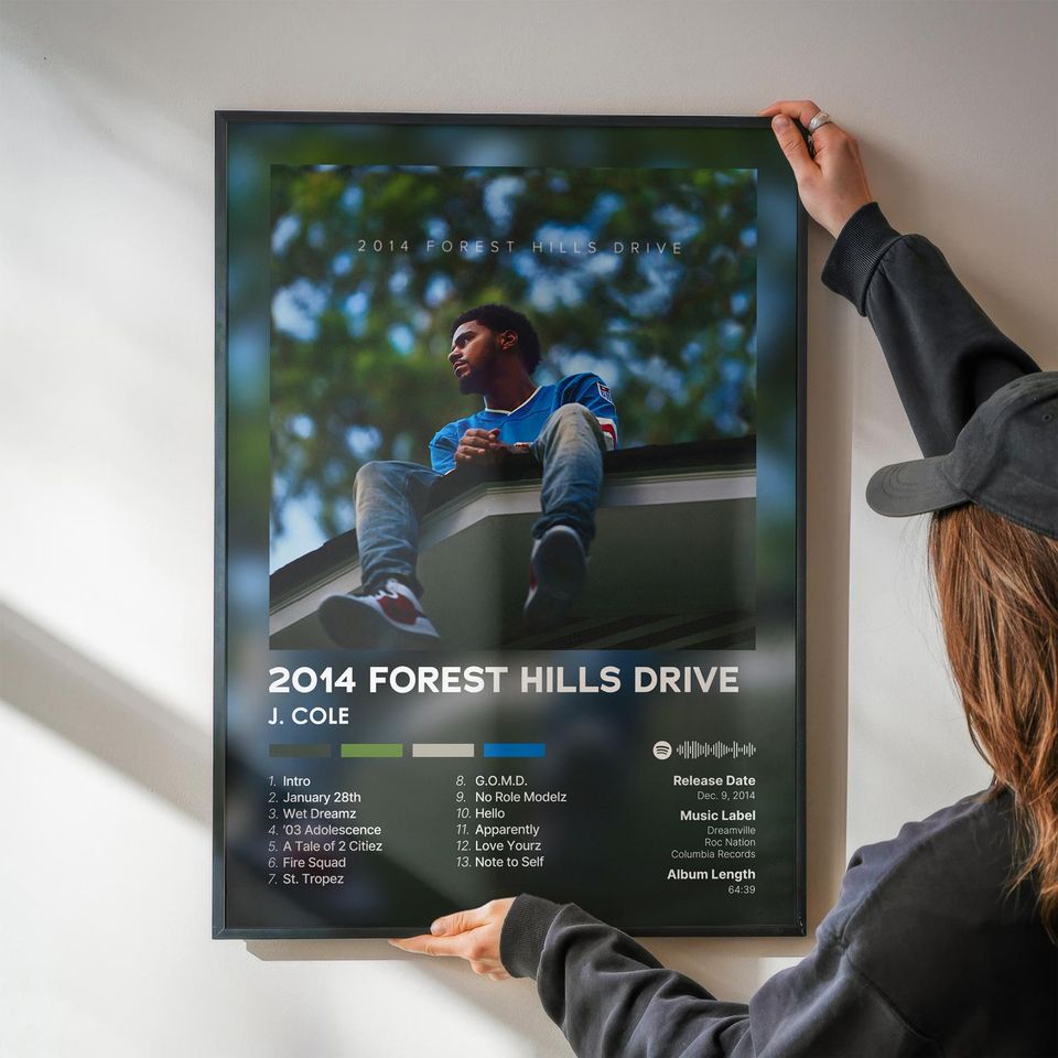 2014 Forest Hills Drive - J. Cole - Premium Semi-Gloss Poster - Unframed