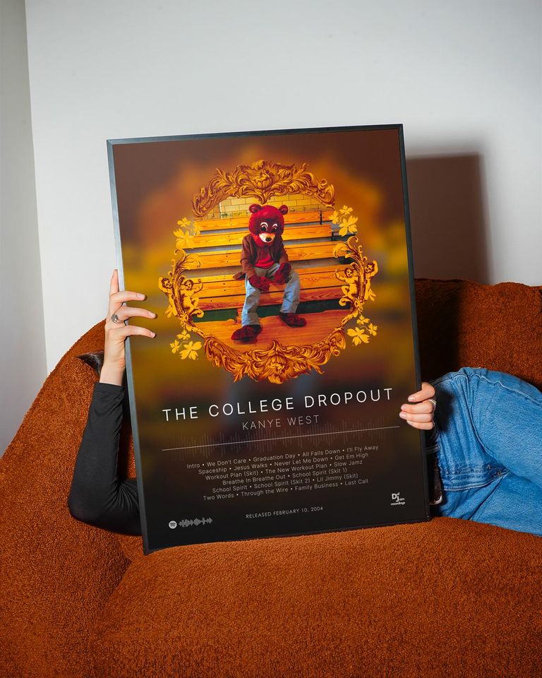 The College Dropout - Kanye West - Premium Semi-Gloss Paper Poster - Unframed