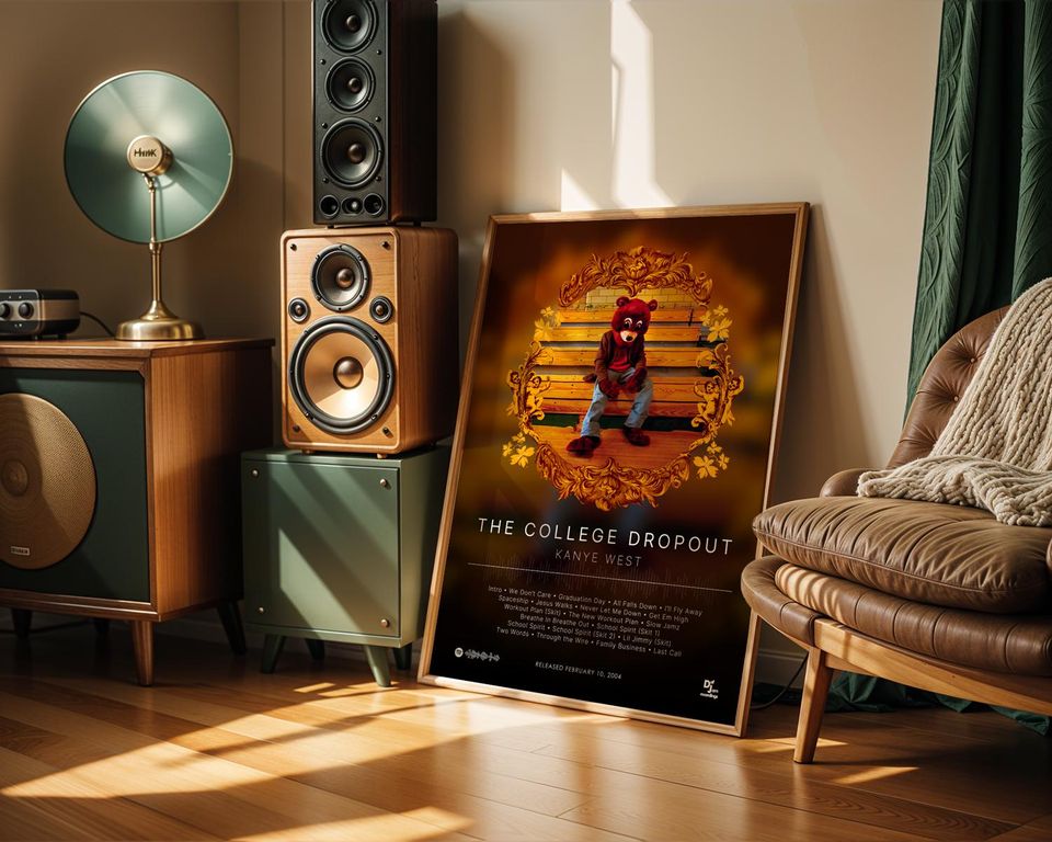 The College Dropout - Kanye West - Premium Semi-Gloss Paper Poster - Unframed