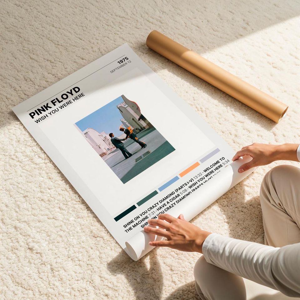 Wish You Were Here - Pink Floyd - Premium Poster - Unframed