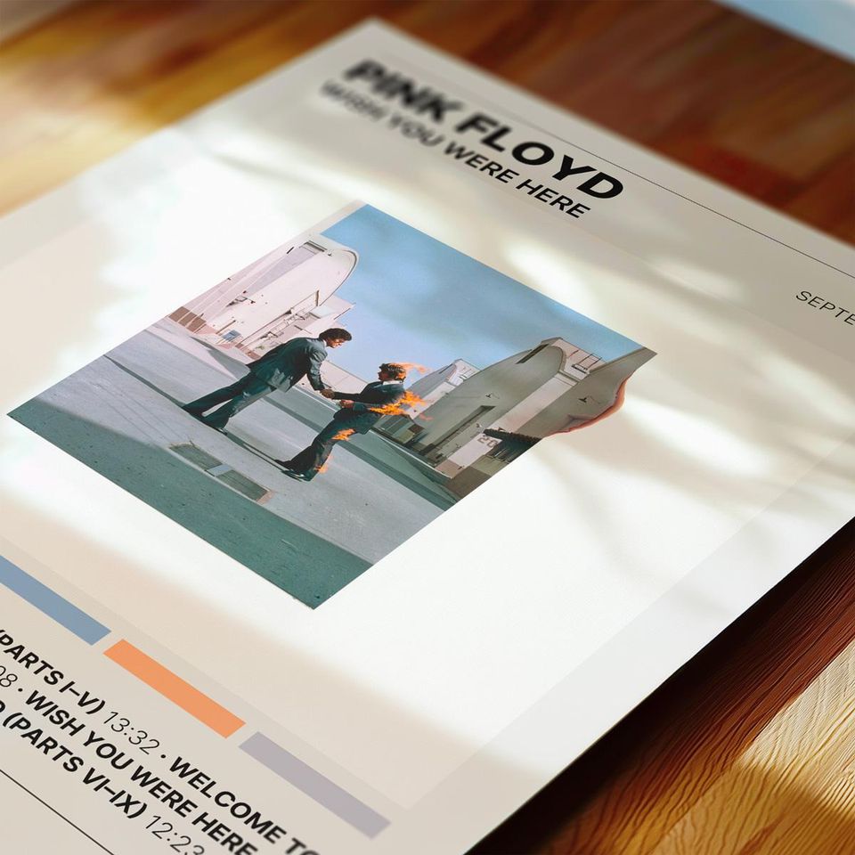 Wish You Were Here - Pink Floyd - Premium Poster - Unframed