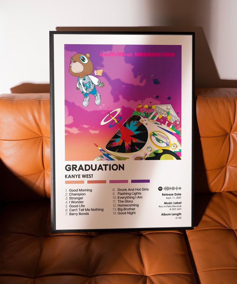 Graduation - Kanye West - Premium Semi-Gloss Paper Poster - Unframed
