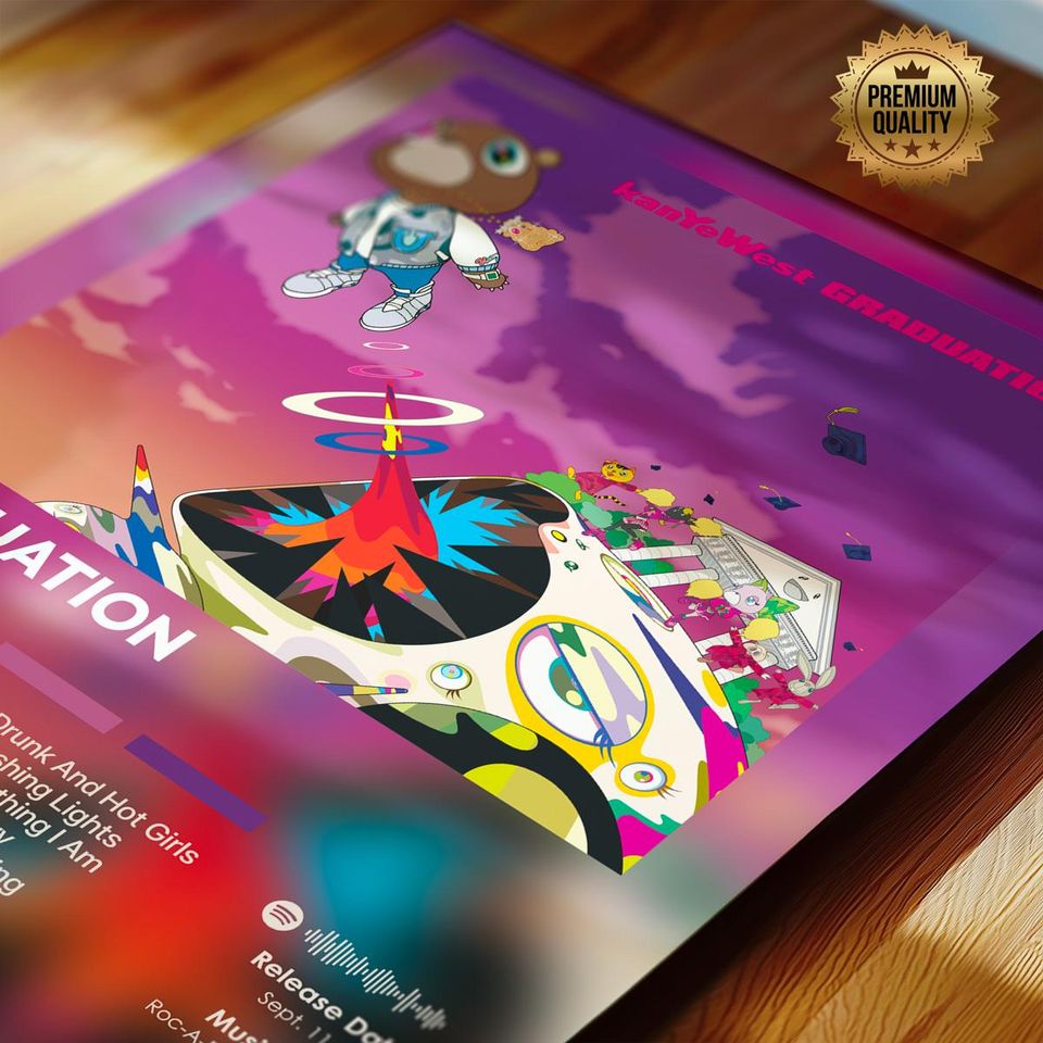 Graduation - Kanye West - Premium Semi-Gloss Paper Poster - Unframed