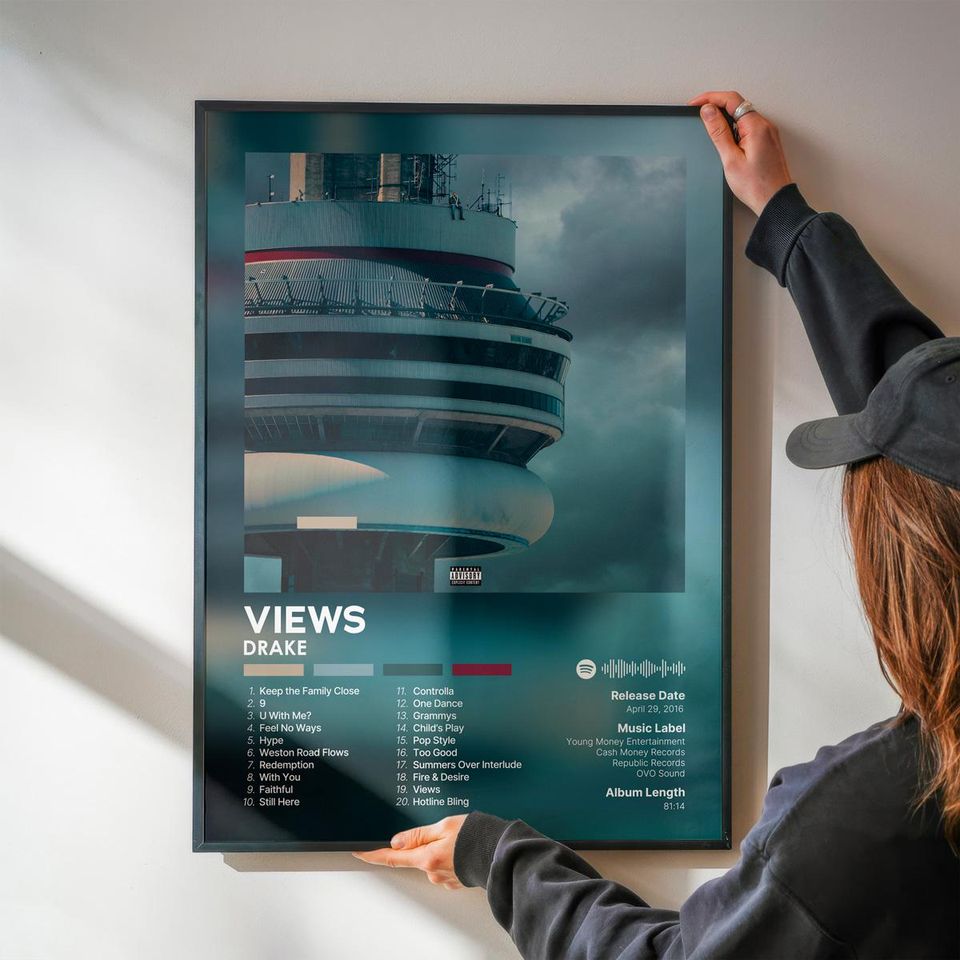 Views - Drake - Premium Semi-Gloss Poster - Unframed