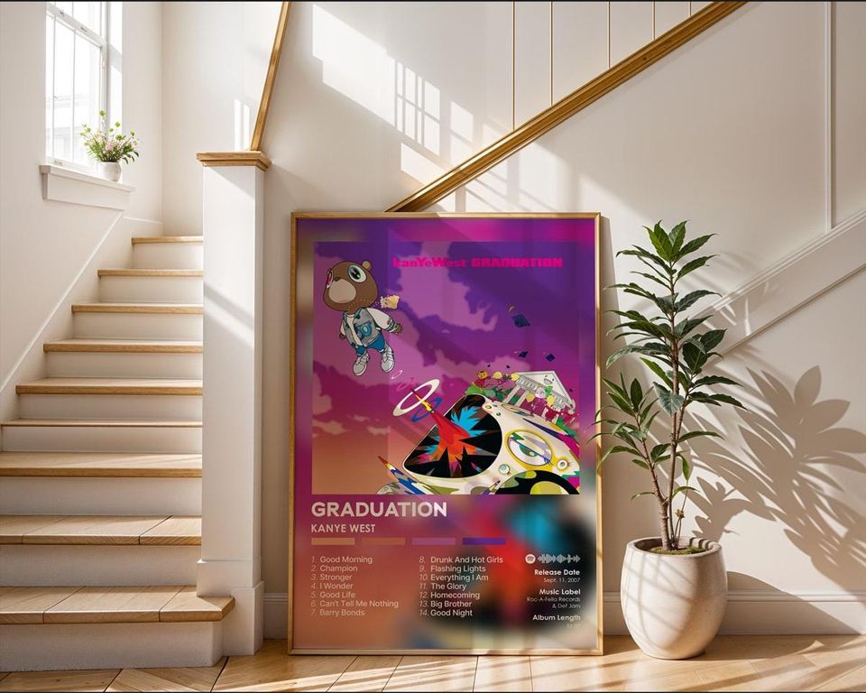 Graduation - Kanye West - Premium Semi-Gloss Paper Poster - Unframed