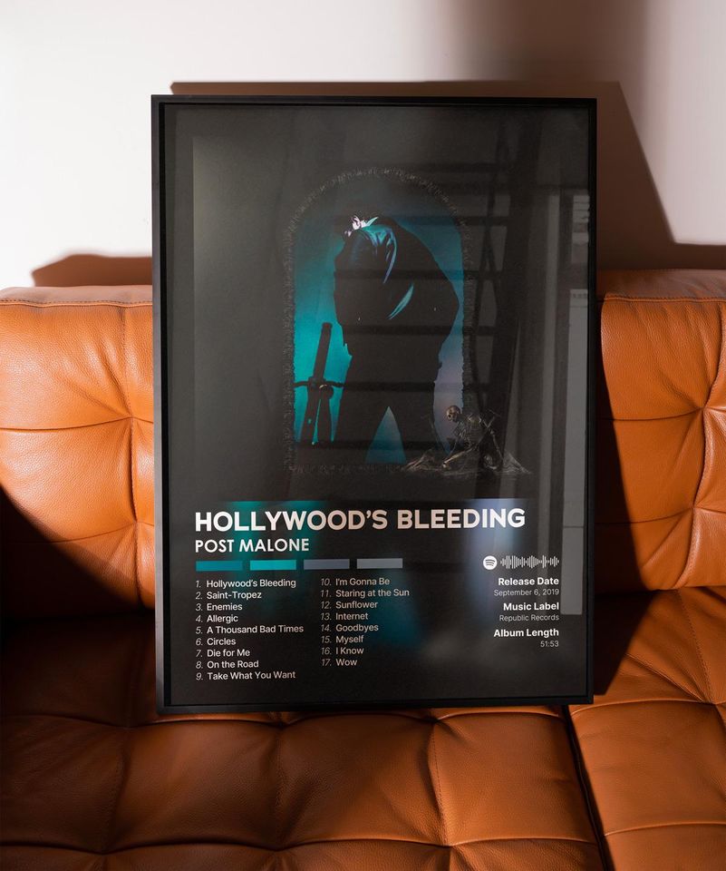 Hollywood's Bleeding - Post Malone - Premium poster - Unframed