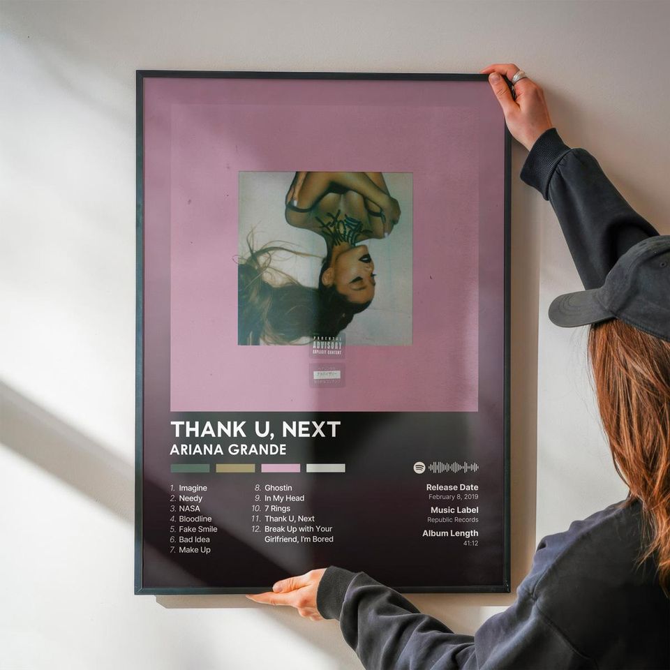 Thank U, Next - Ariana - Premium Semi-Gloss Poster - Unframed