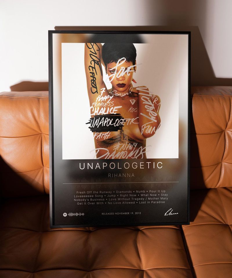 Unapologetic - Rihanna - Premium Semi-Gloss Poster - Unframed