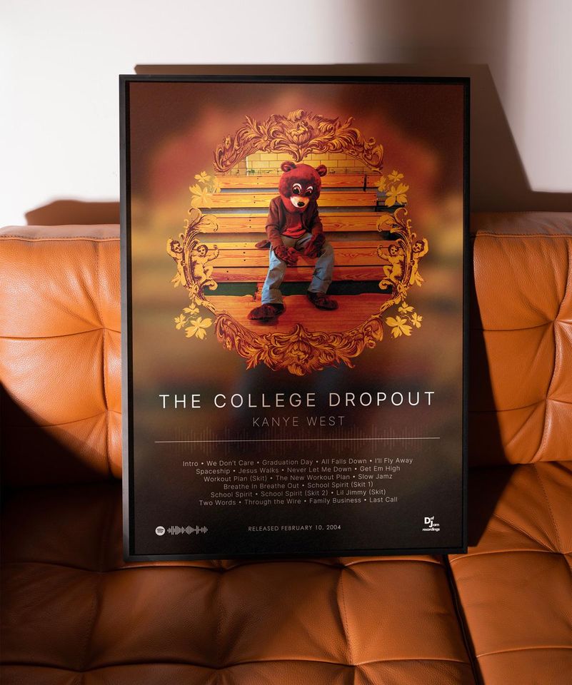 The College Dropout - Kanye West - Premium Semi-Gloss Paper Poster - Unframed