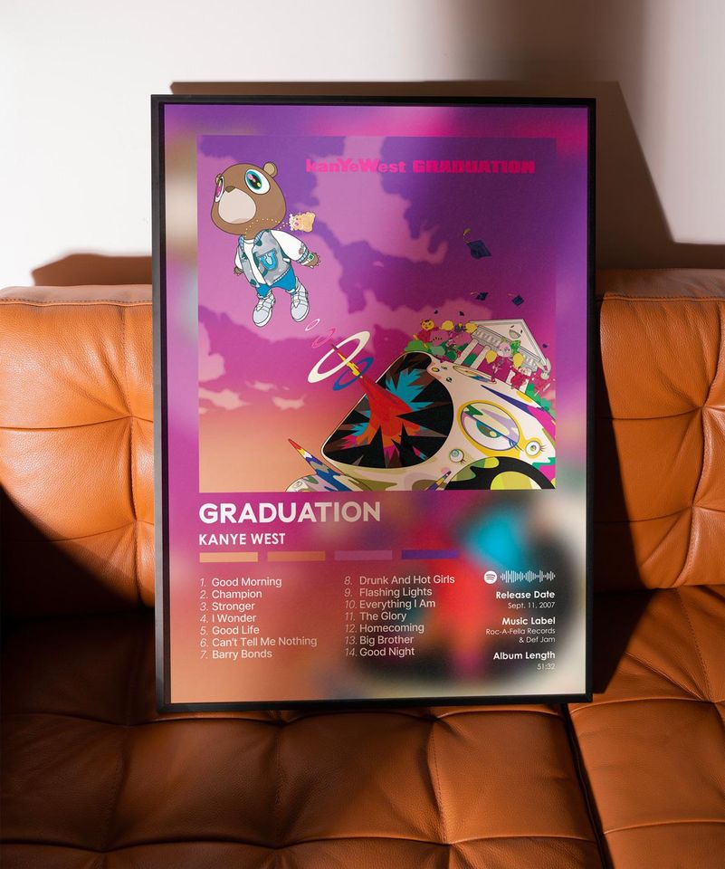 Graduation - Kanye West - Premium Semi-Gloss Paper Poster - Unframed