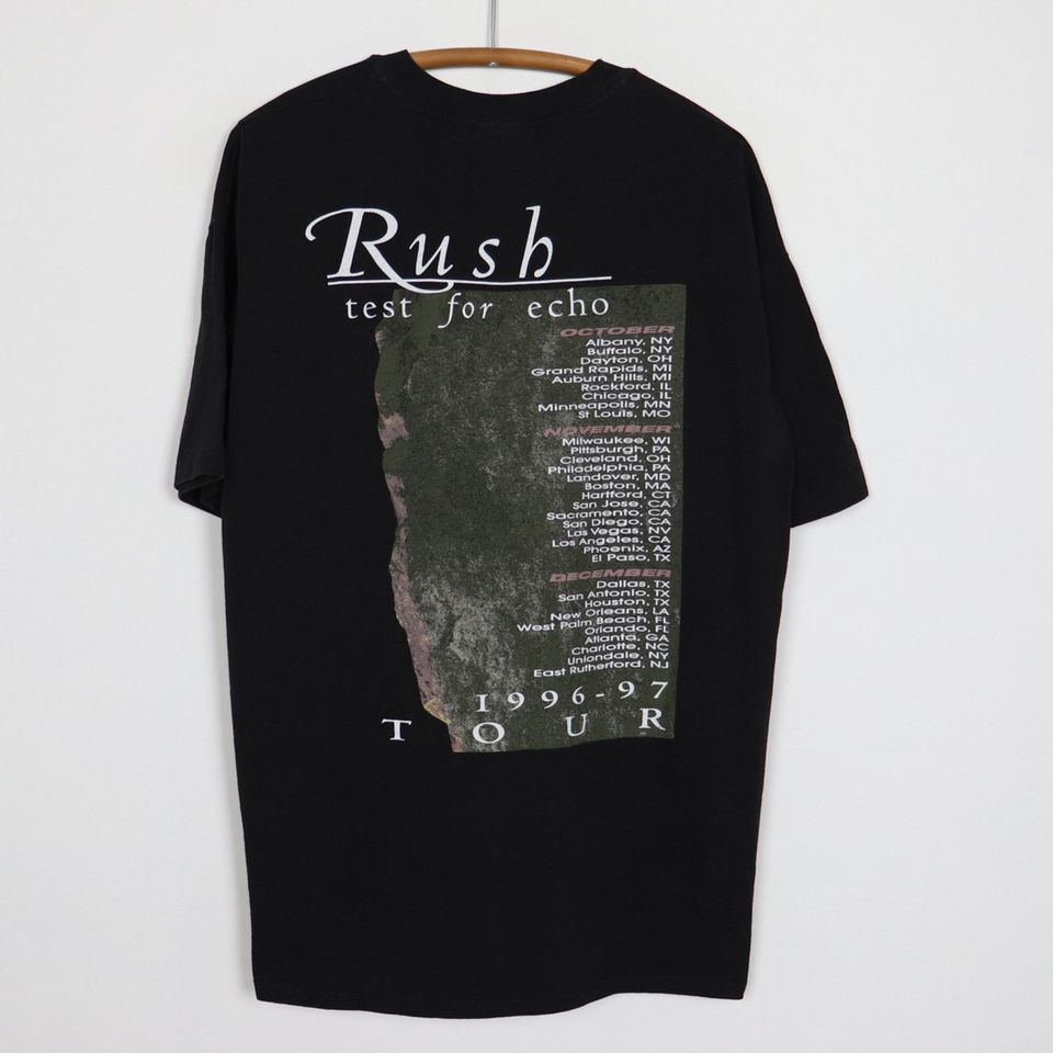 vintage 1996 Rush Test For Echo Tour Shirt