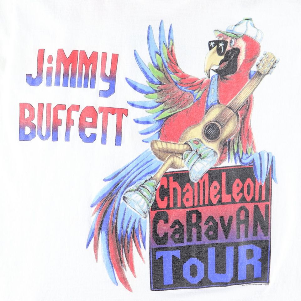vintage 1994 Jimmy Buffett Chameleon Caravan Tour Shirt