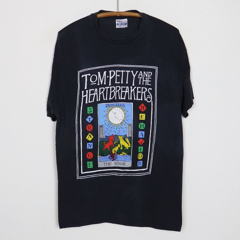 Vintage 1989 Tom Petty And The Heartbreakers Strange Behavior Tour Shirt