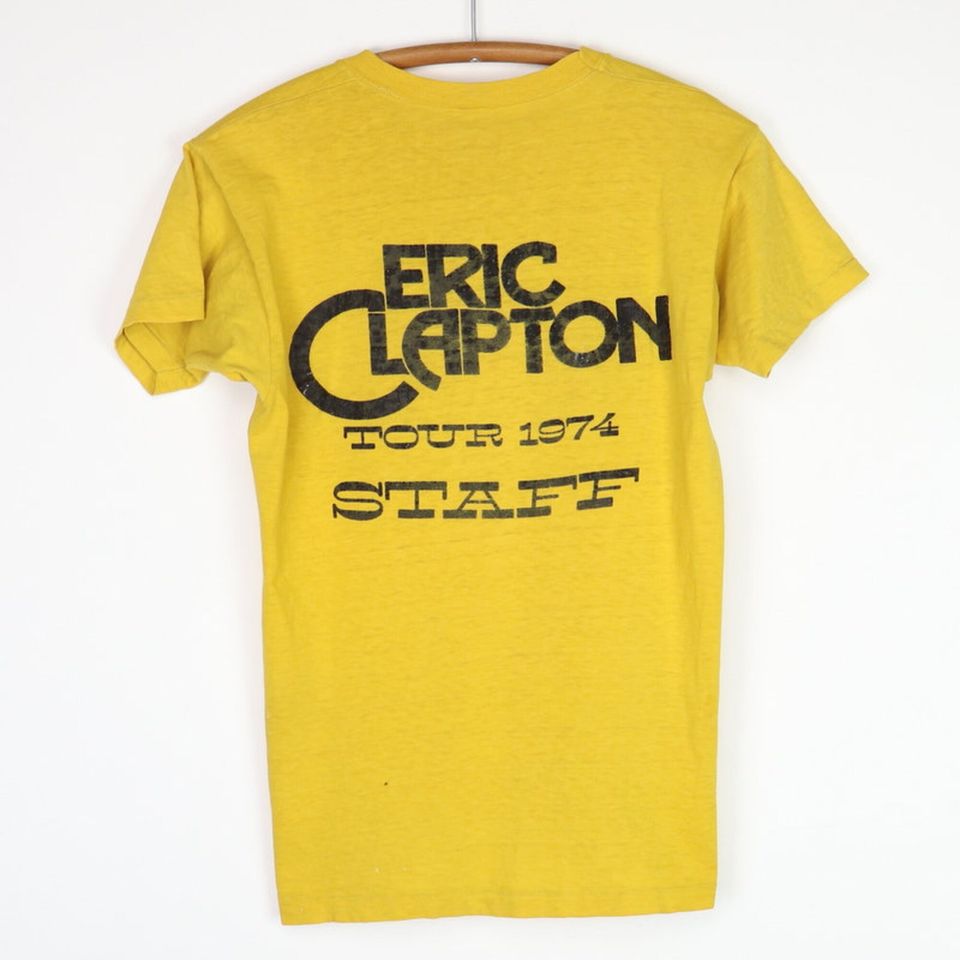 vintage 1974 Eric Clapton Showco Tour Staff Crew Shirt