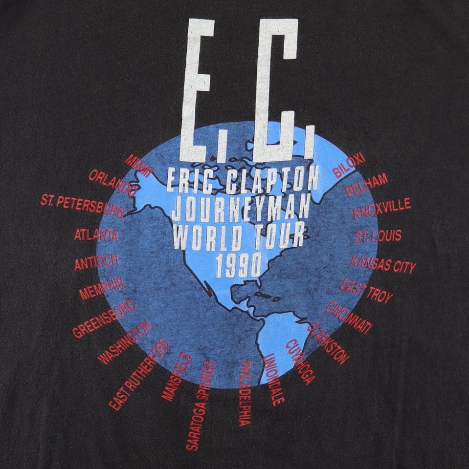 vintage 1990 Eric Clapton Journeyman World Tour Shirt